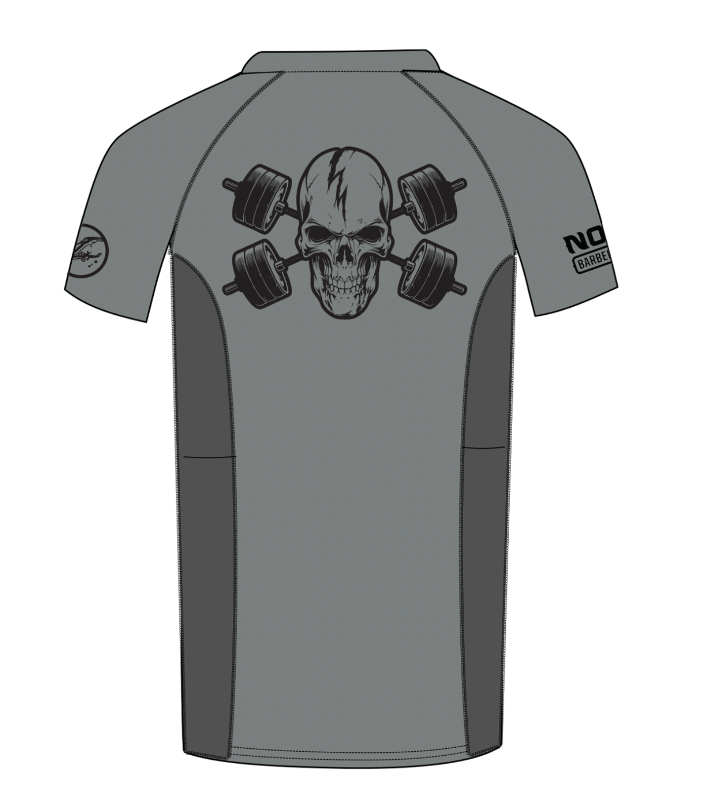 PREORDER: NOVA Barbell Club Rash Guard - Wolf Gray