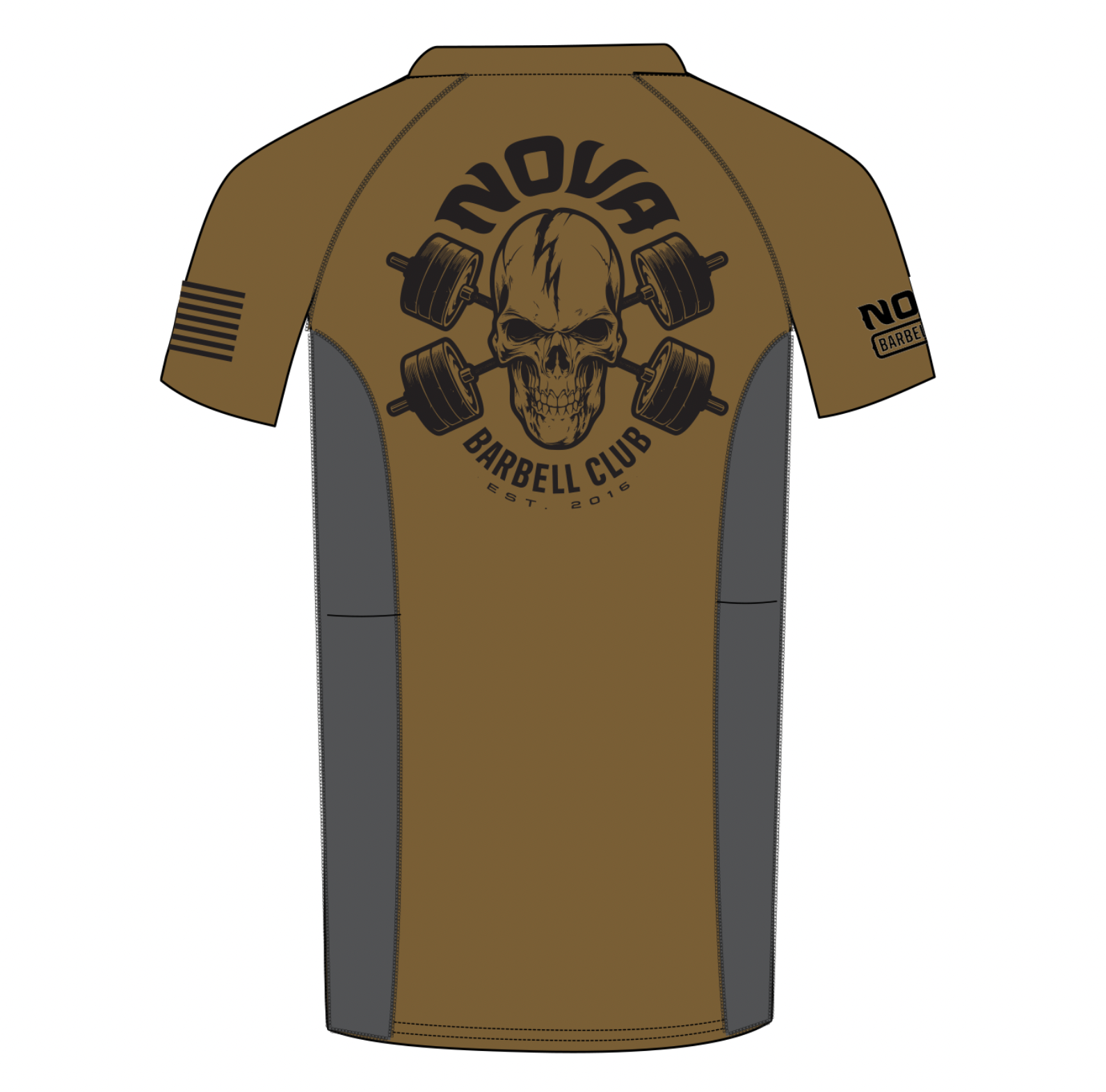 PREORDER: NOVA Barbell Club Rash Guard - Bronze