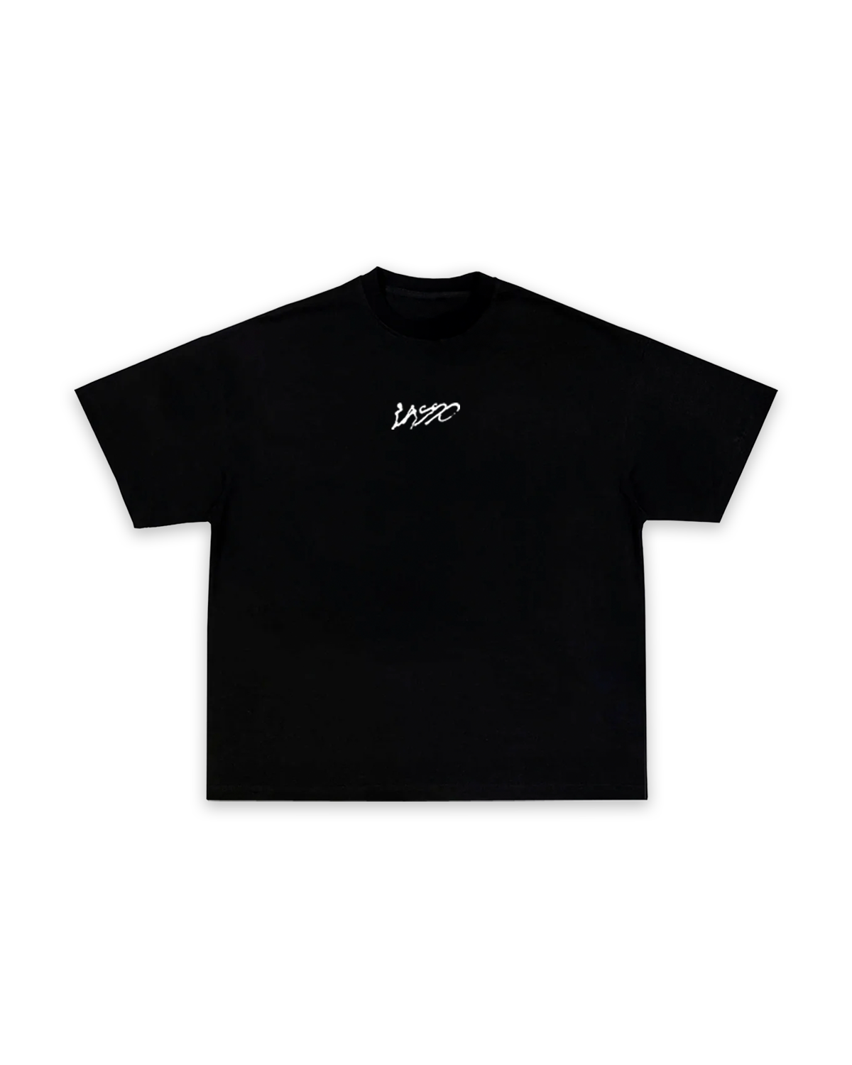 OMN Circle Cropped Tee - Black/White